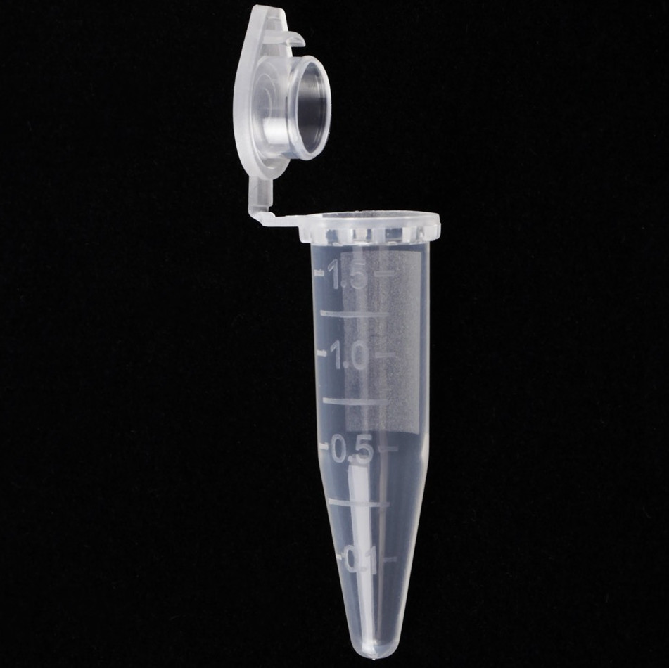 Мікропробірка Sente-Lab 1,5 мл ПП, з пробкою і градуюровкою, з полем для запису, для IVD